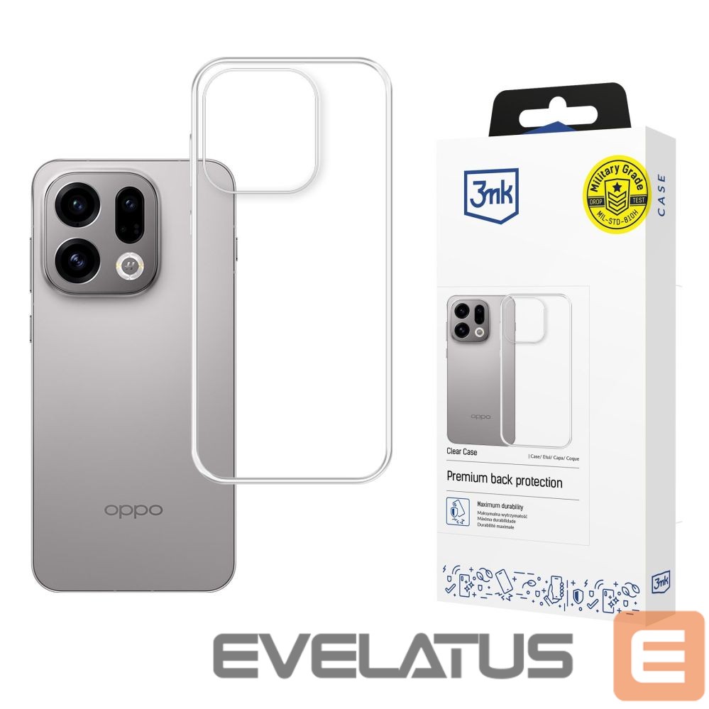 Other goods 3MK 3mk Clear Case for Oppo Find X9 - transparent