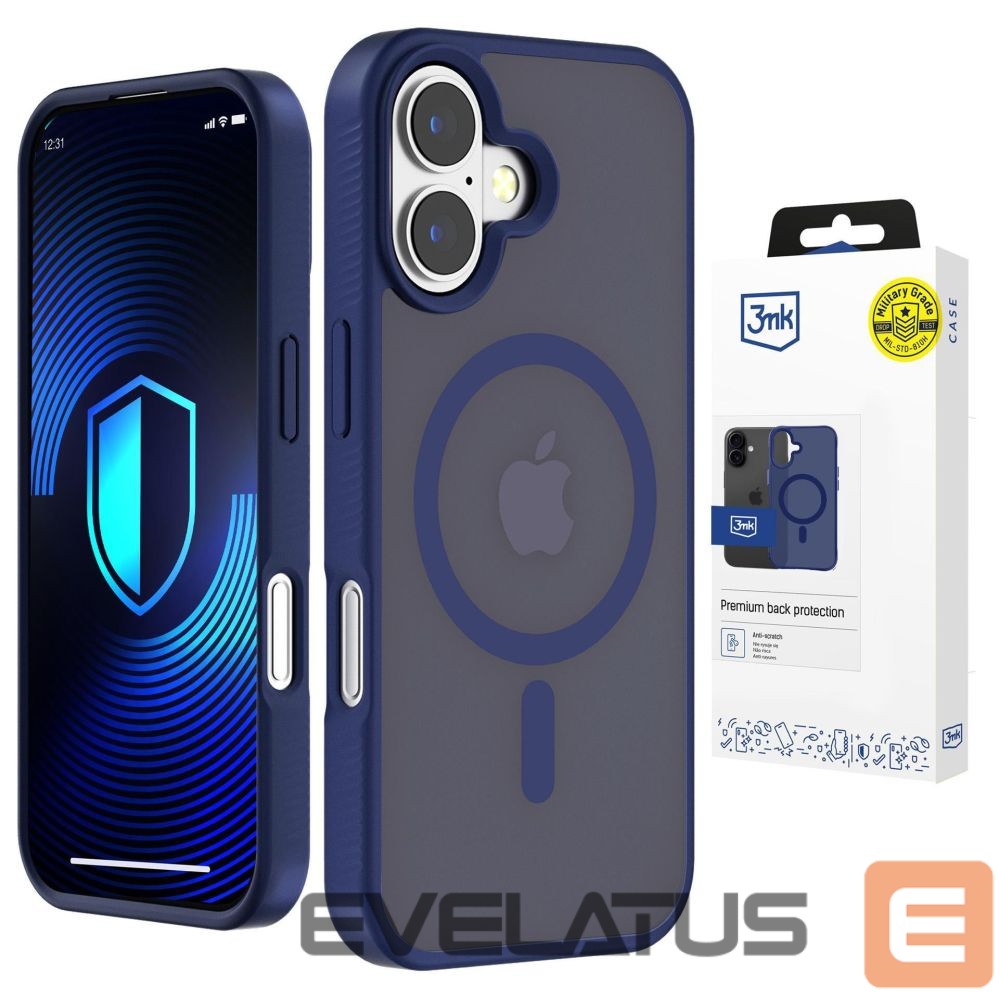 Other goods 3MK 3mk Smoke MagCase for iPhone 16 - Blue-Translucent
