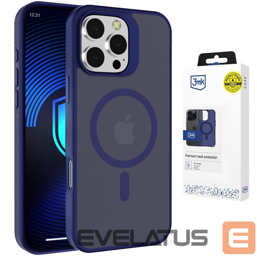 Other goods 3MK 3mk Smoke MagCase for iPhone 16 Pro - Blue-Translucent