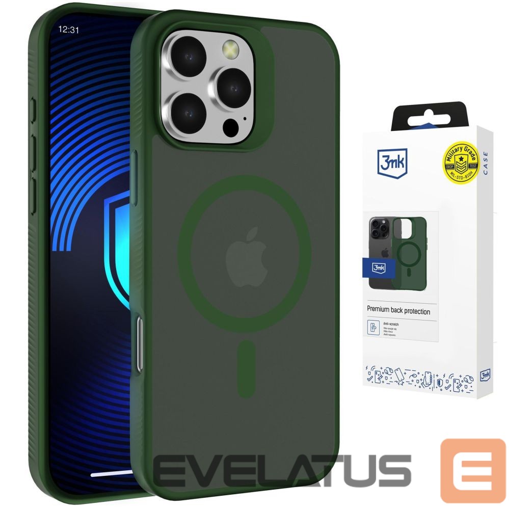 Other goods 3MK 3mk Smoke MagCase for iPhone 16 Pro Max - Green-Translucent