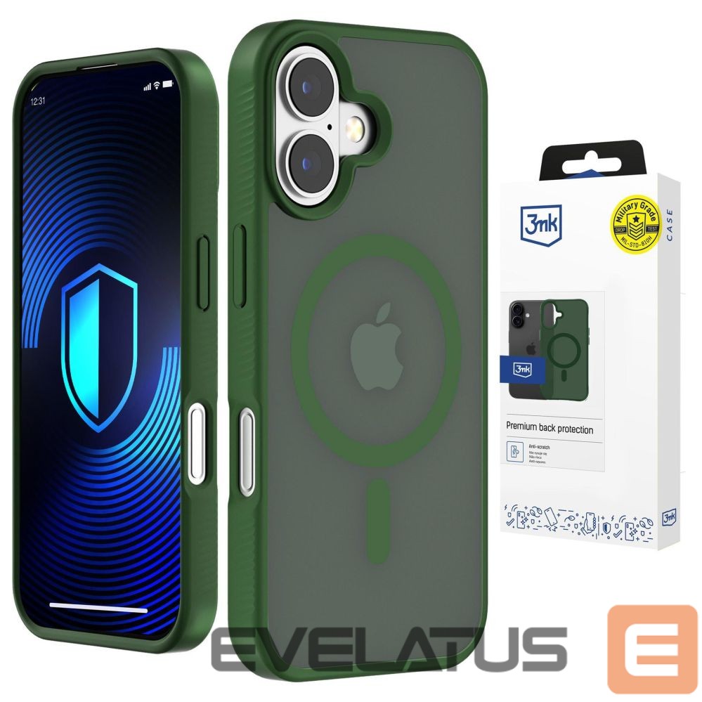Other goods 3MK 3mk Smoke MagCase for iPhone 16 Pro - Green-Translucent