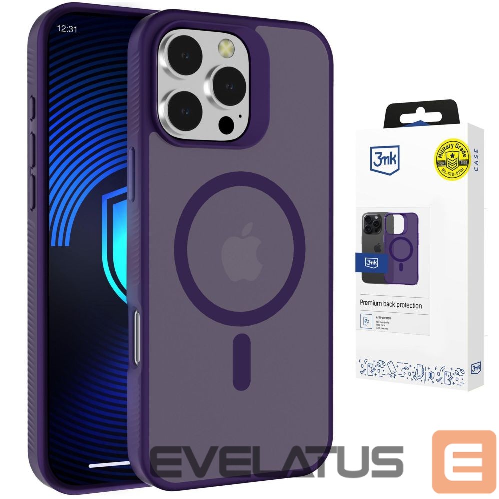 Other goods 3MK 3mk Smoke MagCase for iPhone 16 Pro Max - Purple-Translucent