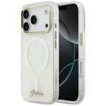Kitos prekės Guess  Guess IML Shell Script Metal MagSafe Case for iPhone 17 Pro Max - White 