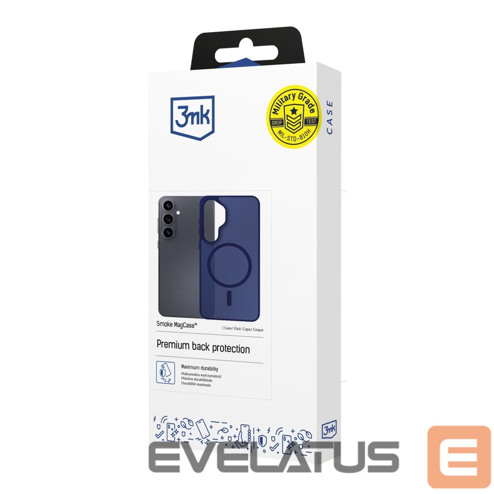 Other goods 3MK 3mk Smoke MagCase for Samsung Galaxy S25 Ultra - Blue-Translucent