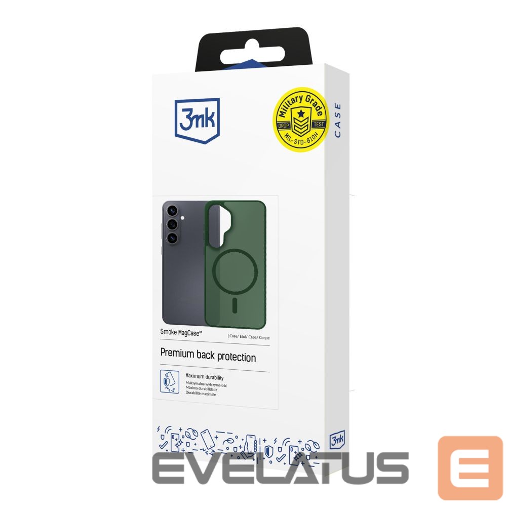 Other goods 3MK 3mk Smoke MagCase for Samsung Galaxy S25 Ultra - Green-Translucent