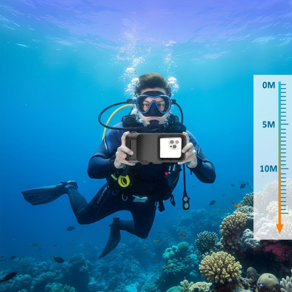 Muud kaubad Tech-Protect Tech-Protect IPX8 Pro Waterproof Phone Case - Gray and Black