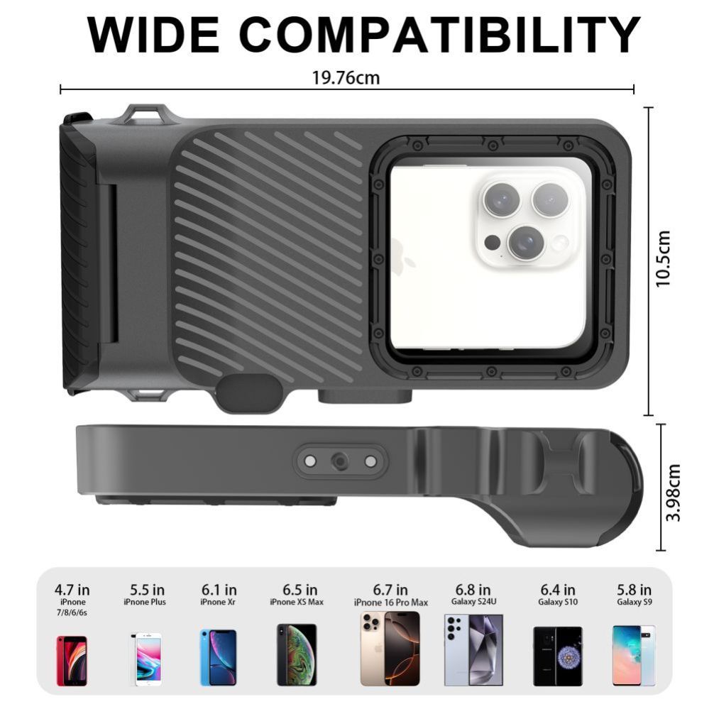 Muud kaubad Tech-Protect Tech-Protect IPX8 Pro Waterproof Phone Case - Gray and Black