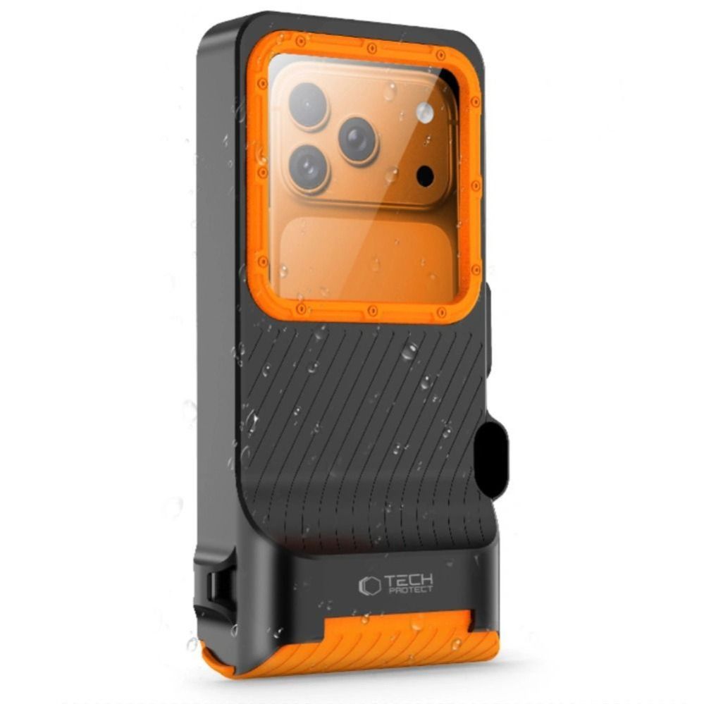 Muud kaubad Tech-Protect Tech-Protect IPX8 Pro Waterproof Phone Case - Orange and Black