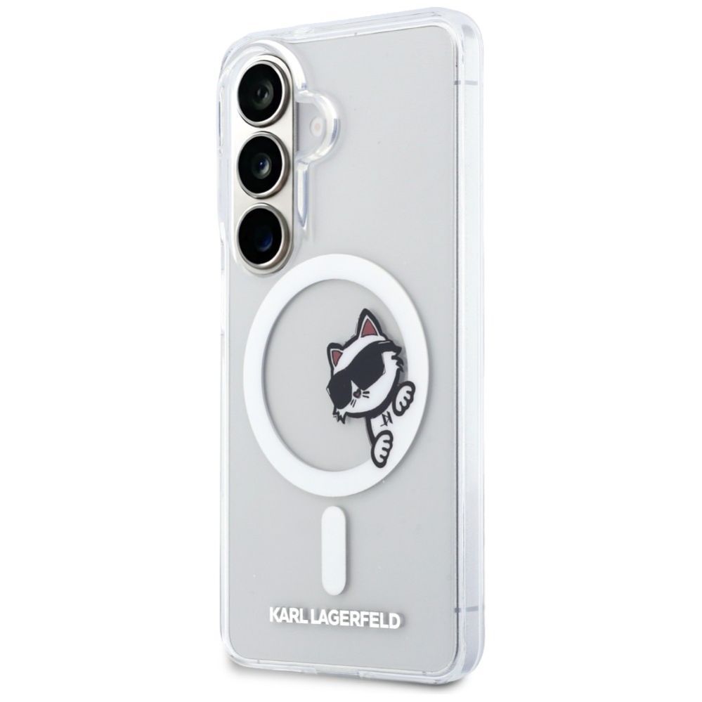 Muud kaubad Karl Lagerfeld Karl Lagerfeld IML Peekaboo Choupette MagSafe Case for Samsung Galaxy S26 Plus - Transparent