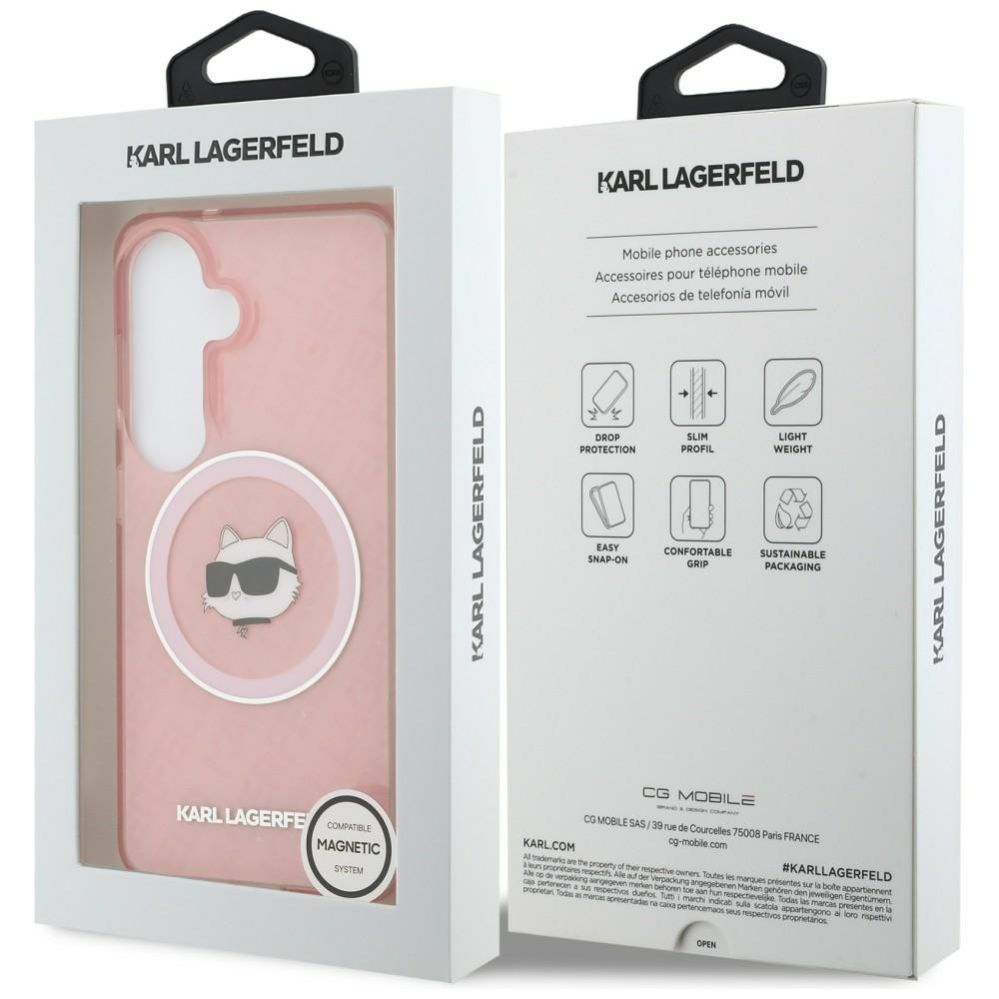 Other goods Karl Lagerfeld Karl Lagerfeld IML Repeated Choupette MagSafe Case for Samsung Galaxy S26 Plus - Pink