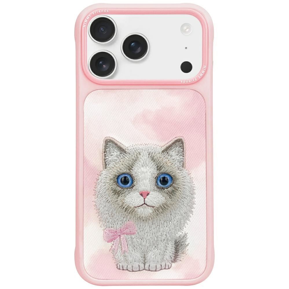 Muud kaubad Nimmy Nimmy Big Eyed Pet 2.0 Cat Case for iPhone 17 Pro Max - Pink