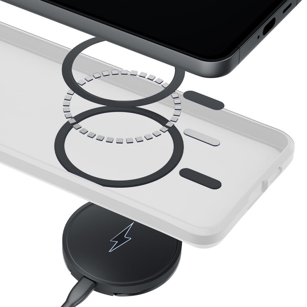 Other goods 3MK 3mk Smoke MagCase for Samsung Galaxy S25 Ultra - White-Translucent