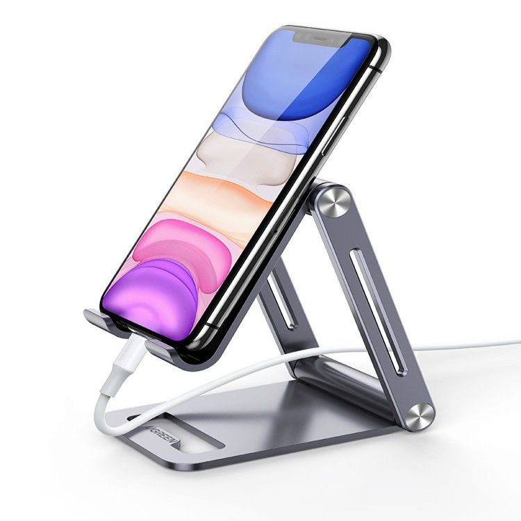 Auto turētājs Ugreen Ugreen metal aluminum folding phone holder tablet gray (LP263 80708)