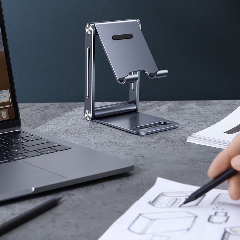 Auto turētājs Ugreen Ugreen metal aluminum folding phone holder tablet gray (LP263 80708)