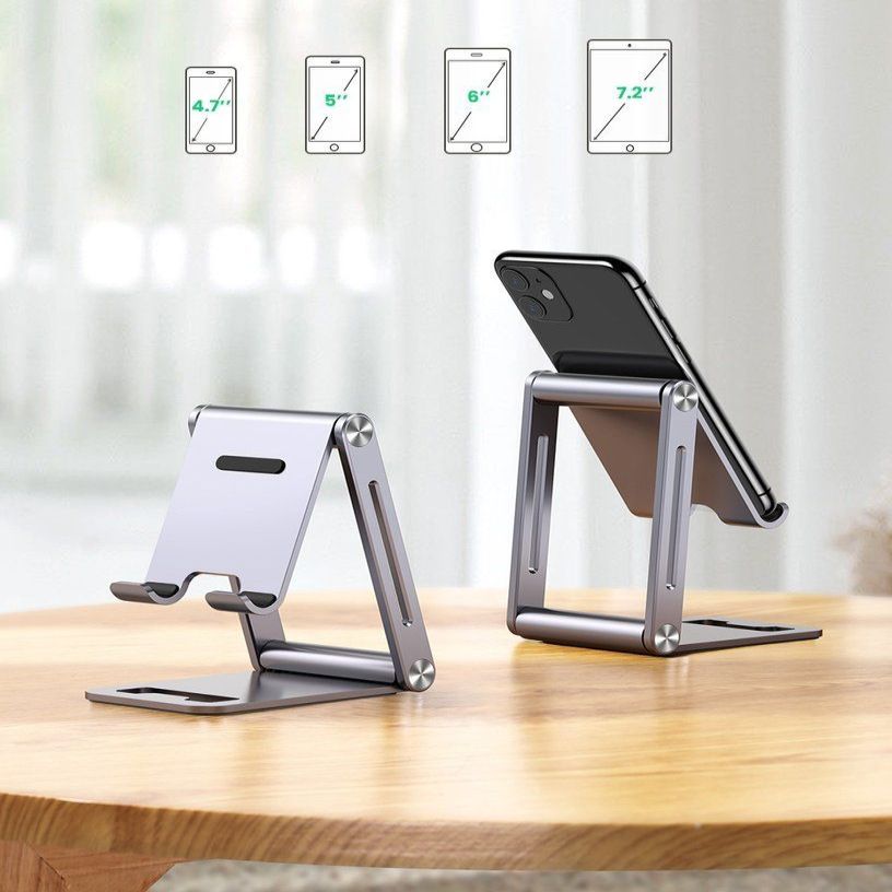 Auto turētājs Ugreen Ugreen metal aluminum folding phone holder tablet gray (LP263 80708)