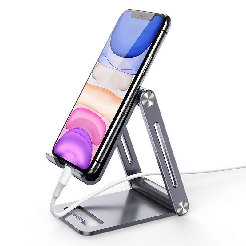 Auto turētājs Ugreen Ugreen metal aluminum folding phone holder tablet gray (LP263 80708)