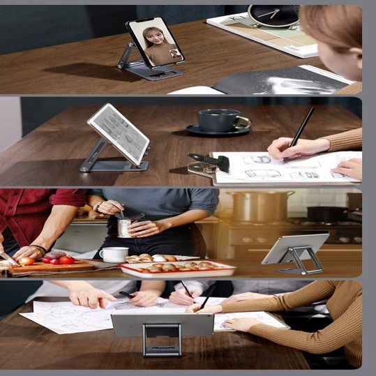 Auto turētājs Ugreen Ugreen metal aluminum folding phone holder tablet gray (LP263 80708)