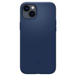 Back panel cover Spigen  Spigen Silicone Fit Mag Case with MagSafe for iPhone 14 Plus - Blue 