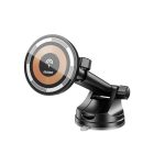 Auto turētājs Dudao  Magnetic holder with MagSafe inductive charger for cockpit/air vent 15W Dudao F12MAX+ - black 