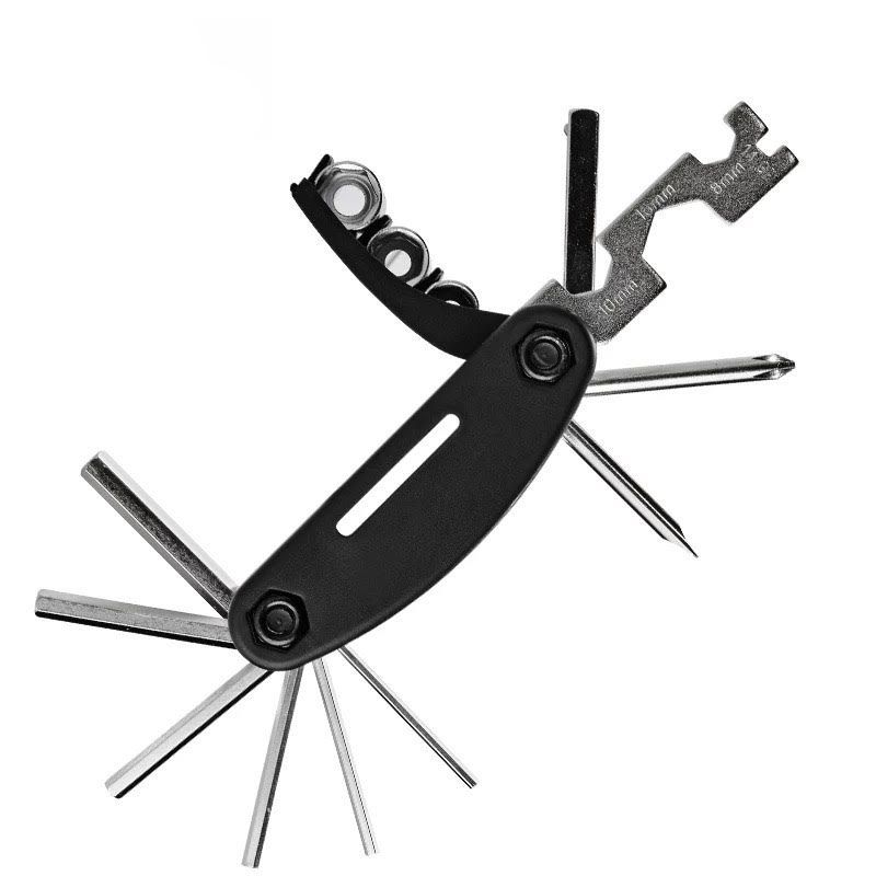 Jalgratta tarvik Rockbros Rockbros GJ1601 16-in-1 multi-tool for bicycle repair - black