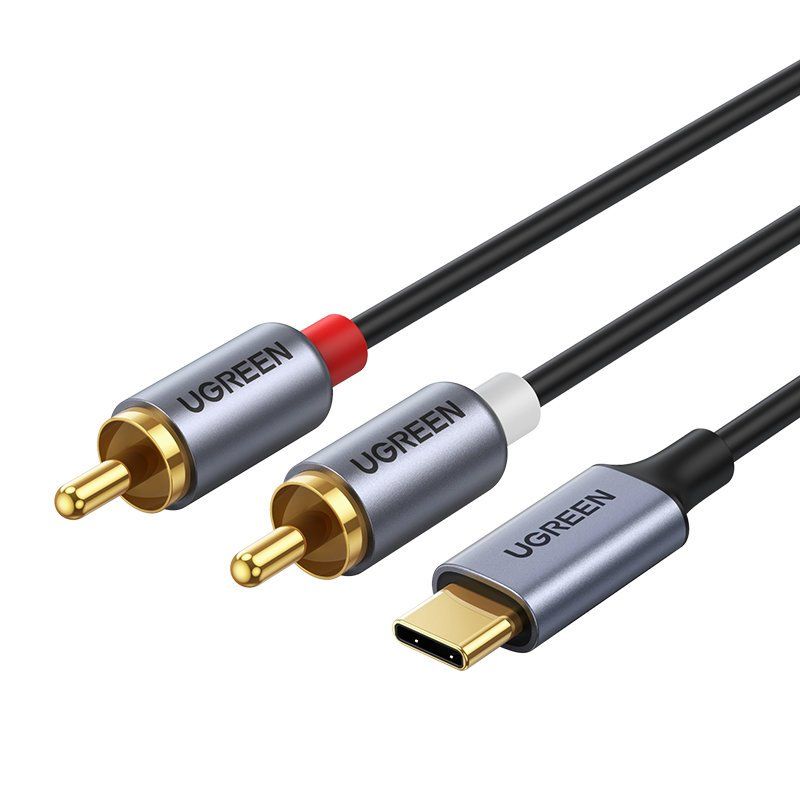 Cable Ugreen Ugreen audio cable USB Type C (male) - 2RCA (male) 1.5m gray (20193 CM451)