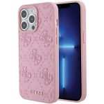 Tagakaaned Guess  Guess GUHCP15XP4EPMP iPhone 15 Pro Max 6.7" pink/pink hardcase Leather 4G Stamped 