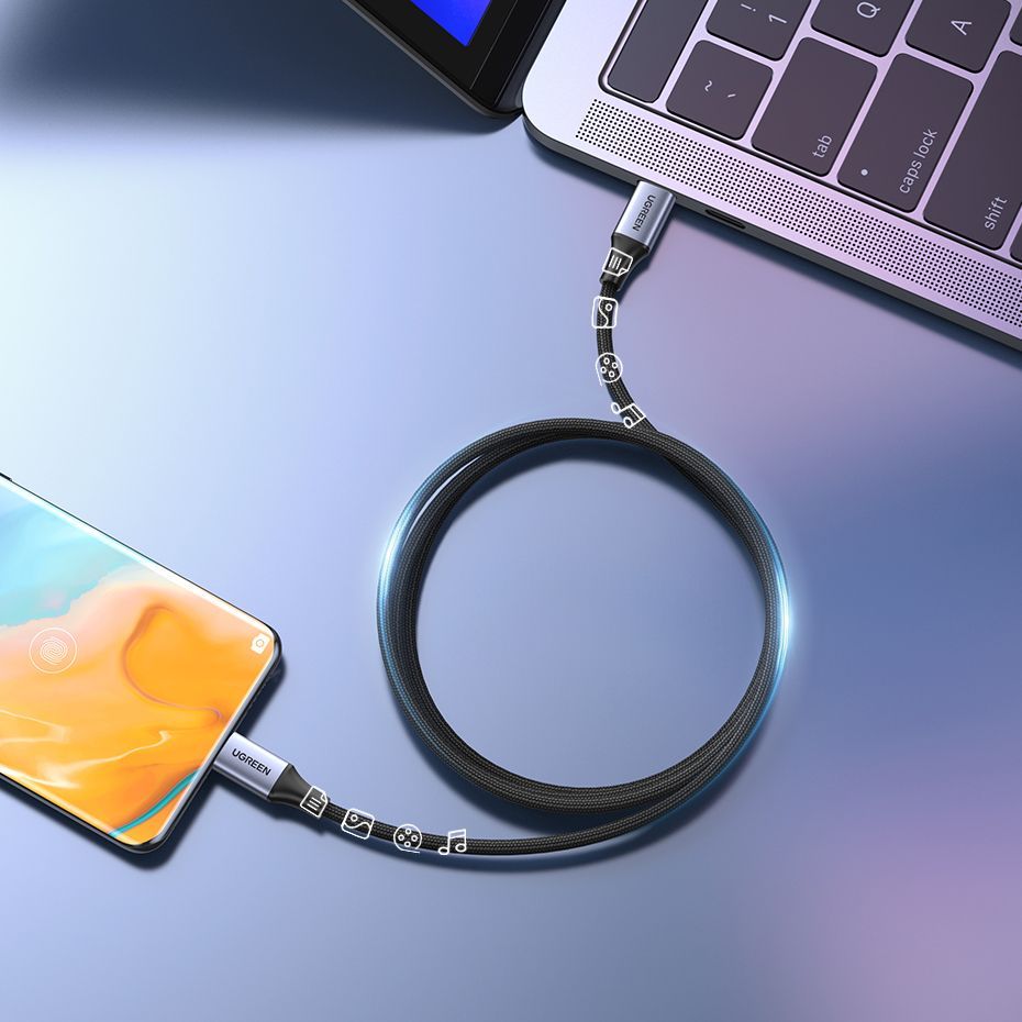Other Phone Accessory Ugreen Ugreen US535 USB-C / USB-C PD cable 240W 5A 1m - gray