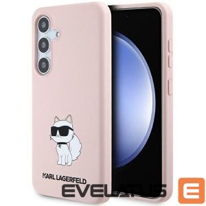 Back panel cover Karl Lagerfeld  Karl Lagerfeld Silicone Choupette case for Samsung Galaxy S24+ - pink 