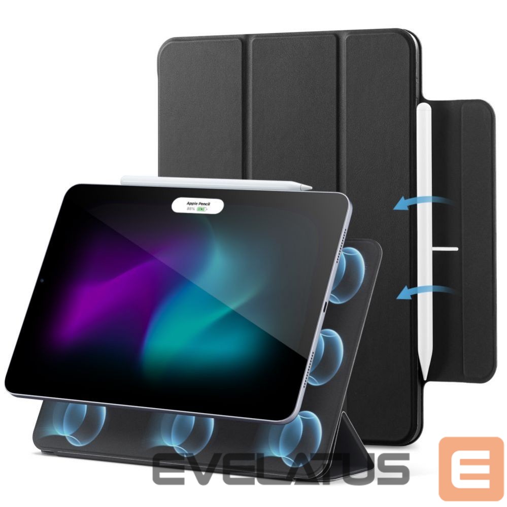 Other Phone Accessory ESR ESR Rebound Magnetic Case for iPad Pro 12.9'' 4/5/6 2020-2022 / Air 13'' 2024 - Black