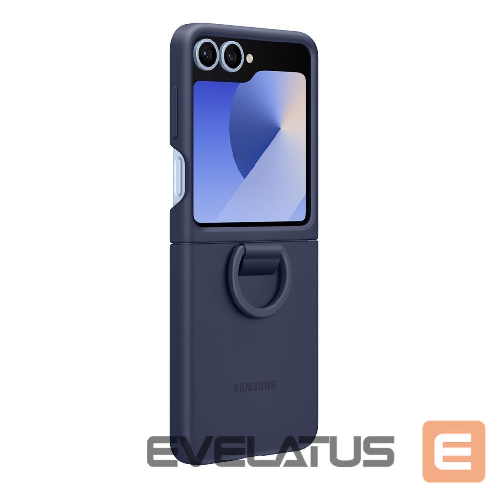 Back panel cover Samsung - Samsung Silicone Case EF-PF741TNEGWW for Samsung Galaxy Z Flip 6 - navy blue