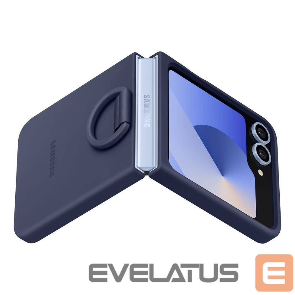 Back panel cover Samsung - Samsung Silicone Case EF-PF741TNEGWW for Samsung Galaxy Z Flip 6 - navy blue