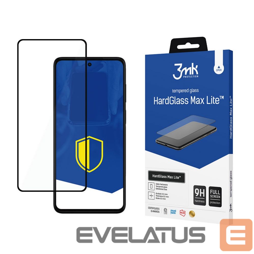 Muu telefoni lisavarustus 3MK 9H 3mk HardGlass Max Lite glass for Motorola Moto G52