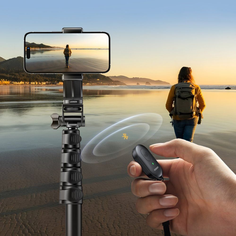 Camera accessory Ugreen Ugreen LP680 selfie stick with stand and Bluetooth remote control 1.8m - black