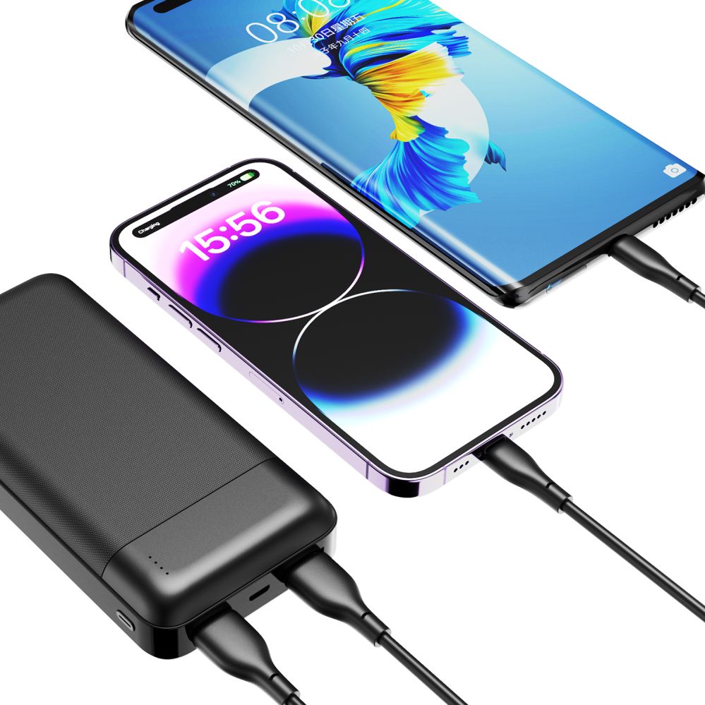 Ārējais akumulators Dudao Powerbank Dudao K18 Pro 20000mAh USB-A / USB-C / Micro USB - black