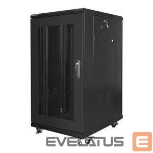Другие товары Lanberg  | Rack cabinet 19" free-standing 22U/600x800 (flat pack) with mesh door | FF01-6822-23B | Black 