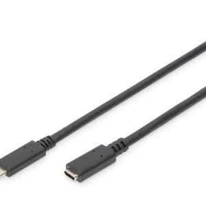 Kabelis Digitus  USB Type-C extension cable, Type-C - C | AK-300210-015-S 