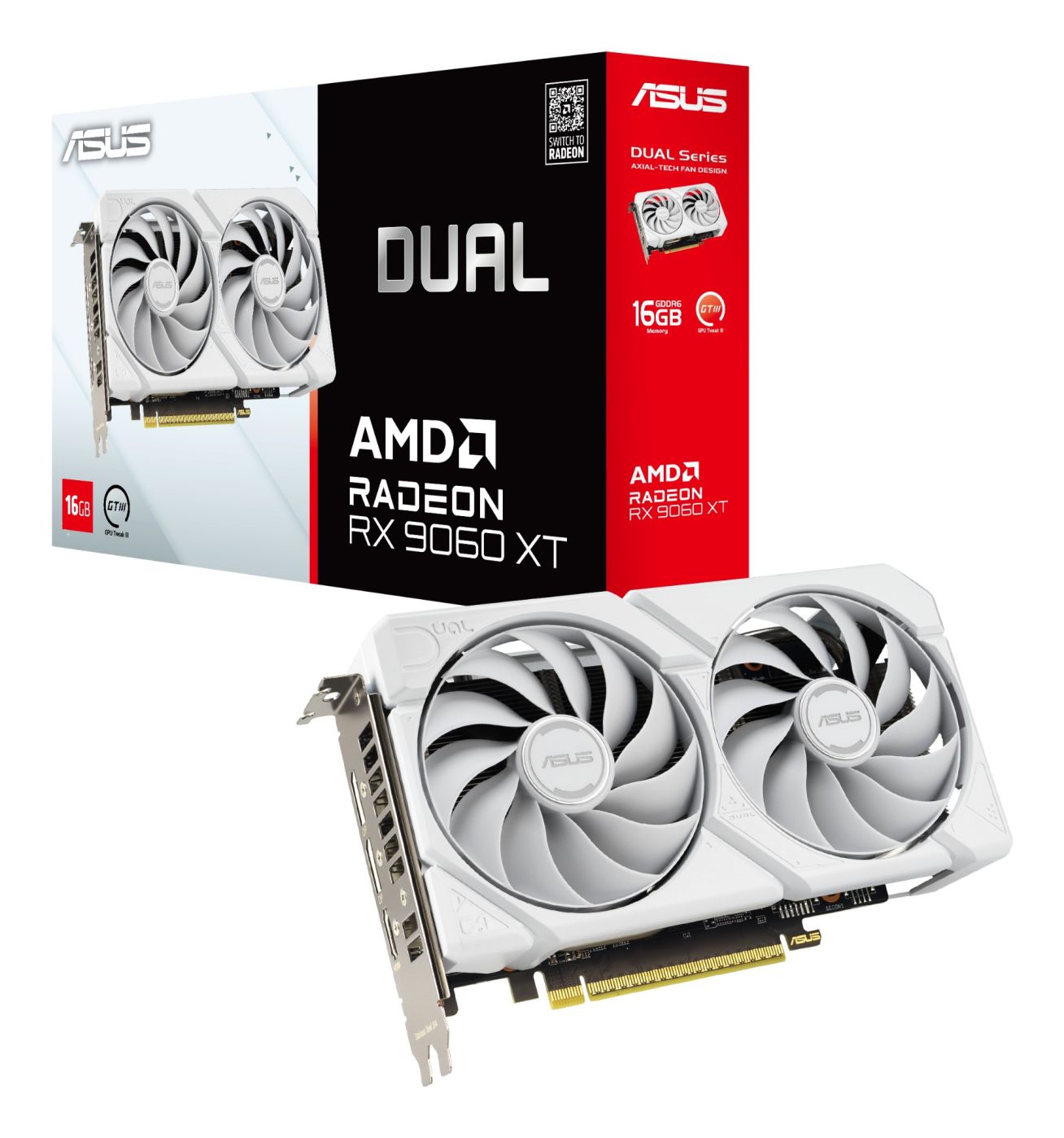 Graafikakaart / ideokaardid Asus Dual Radeon RX 9060 XT 16GB GDDR6 | AMD | 16 GB | Radeon RX 9060 XT | GDDR6 | HDMI ports quantity 1 | PCI Express 5.0