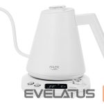 Teapot Adler  | Kettle | AD 1349w | Electric | 1100 W | 1 L | Stainless Steel | 360° rotational base | White 