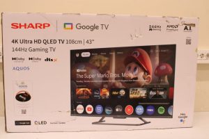Televiisorid Sharp  SALE OUT.  43HR7265E | 43 | Smart TV | Google TV | Black | DAMAGED PACKAGING 