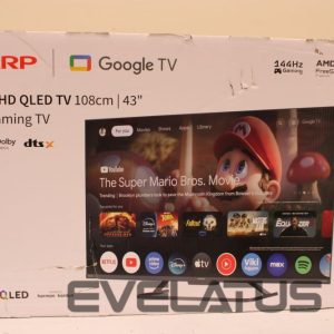 TV Sharp  SALE OUT.  43HR7265E | 43 | Smart TV | Google TV | Black | DAMAGED PACKAGING 