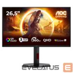 Monitorid AOC  Q27G4SDR | 27 " | QD-OLED | QHD | 16:9 | 360 Hz | 0.03 ms | 2560 x 1440 pixels | 1000 cd/m² | HDMI ports quantity 2 | Black 