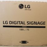 Монитор LG  SALE OUT.  75XS4G-B 75" 3840 x 2160/4000cd/m2/8s HDMI, DP, USB2.0 |  DAMAGED PACKAGING, UNPACKED, SCRATCHES ON BACK 