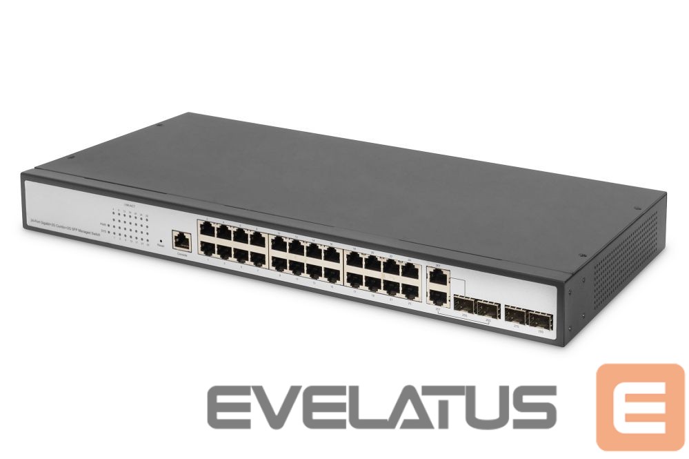 Server – muud tarvikud Digitus 24-Port Gigabit Switch | DN-80221-3 | Managed L2 | Desktop/Wall-mountable