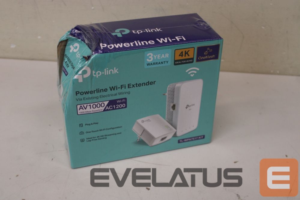 Ruuterid TP-Link SALE OUT. Gigabit Powerline Kit | TL-WPA7517 | 10/100/1000 Mbit/s | Ethernet LAN (RJ-45) ports 1+1 | 802.11ac | 2GHz/5GHz | Wi-Fi data rate (max) 300+433 Mbit/s | DAMAGED PACKAGING