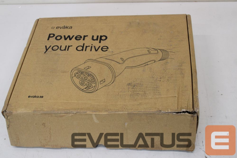 Elektrisõidukite lisavarustus EVAKA SALE OUT. EV charging cable Type2-Type2, 22 kW, 32 A, 5x6 mm2, 1x0.5 mm2, 5 m | EVA503325 | Black | DAMAGED PACKAGING
