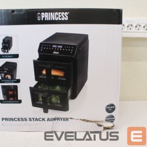 Lauagrillid Princess  SALE OUT.  Double Stack Airfryer | 182490 | Power 3000 W | Capacity 11.2 L | Black | DAMAGED PACKAGING 