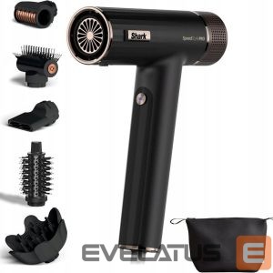 Tervishoid Shark  HD752EU SpeedStyle Pro 5in1 Hairdryer Black 