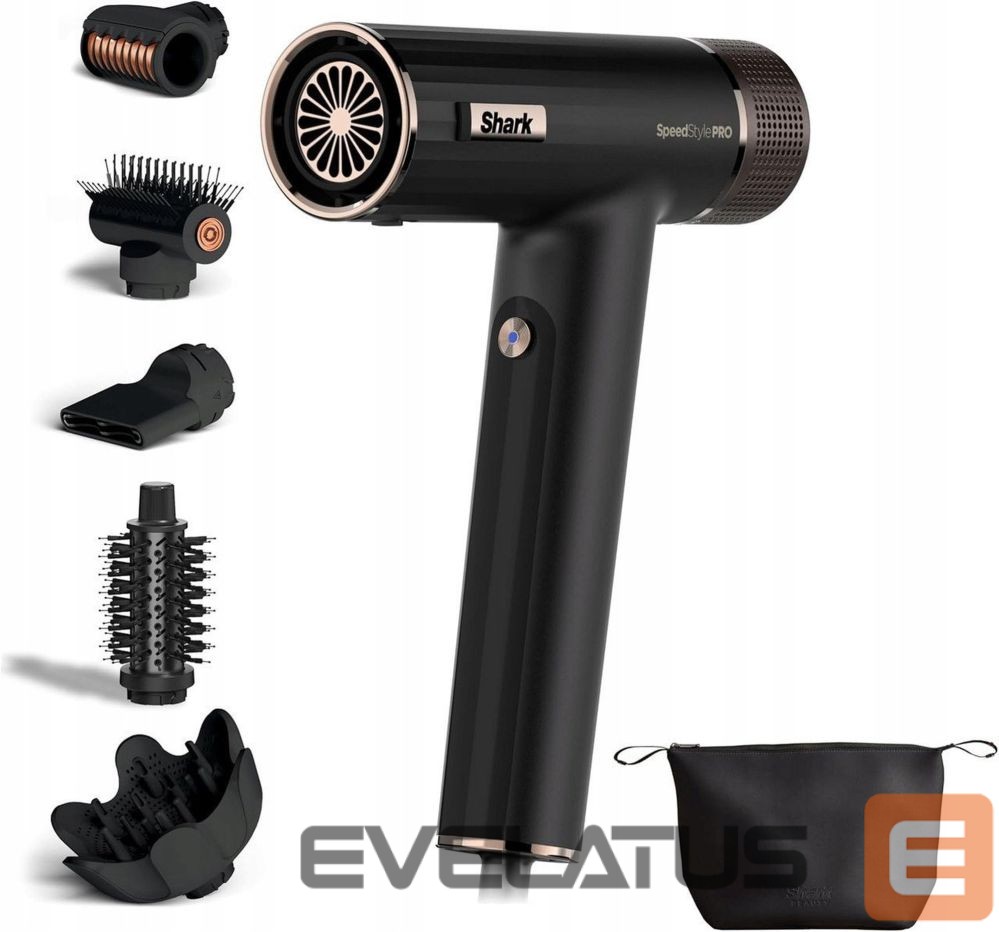 Tervishoid Shark HD752EU SpeedStyle Pro 5in1 Hairdryer Black
