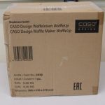 Тостер Caso  SALE OUT.  WaffleUp Waffle Maker, 800 W, Stainless Steel, DAMAGED PACKAGING | WaffleUp | Waffle Maker | 800 W | Number of pastry 1 | Waffle | Silver | DAMAGED PACKAGING 