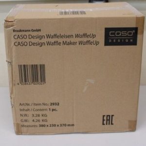 Röster Caso  SALE OUT.  WaffleUp Waffle Maker, 800 W, Stainless Steel, DAMAGED PACKAGING | WaffleUp | Waffle Maker | 800 W | Number of pastry 1 | Waffle | Silver | DAMAGED PACKAGING 